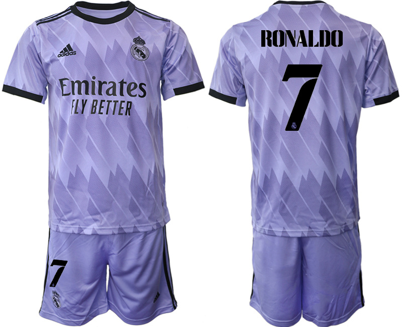 Men's Real Madrid away #7 Ronaldo Jersey