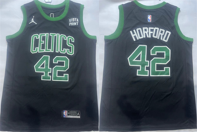 Men's Boston Celtics #42 Al Horford Black Statement Edition Stitched Basketball Jersey