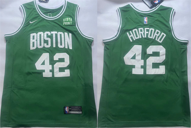 Men's Boston Celtics #42 Al Horford Green Icon Edition Stitched Basketball Jersey