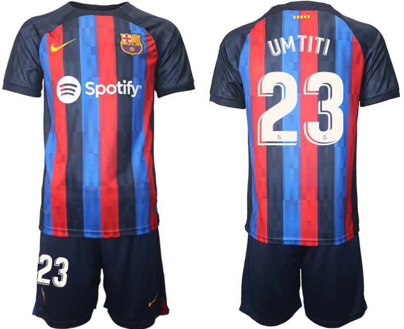 2022-23 Men's Barcelona home #23 Umtiti Jersey