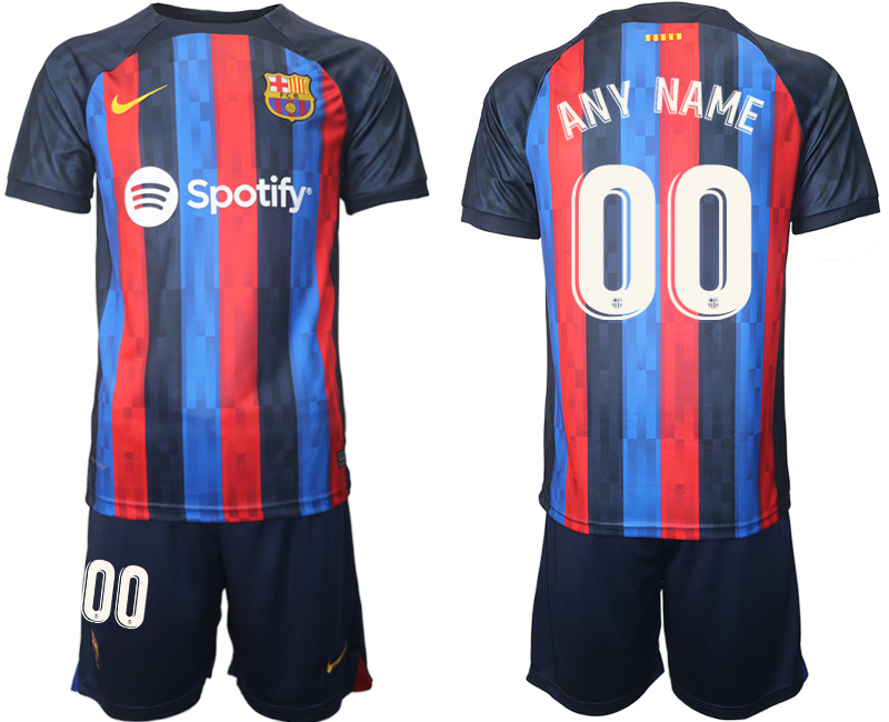 2022 Men's Custom Barcelona home Jersey