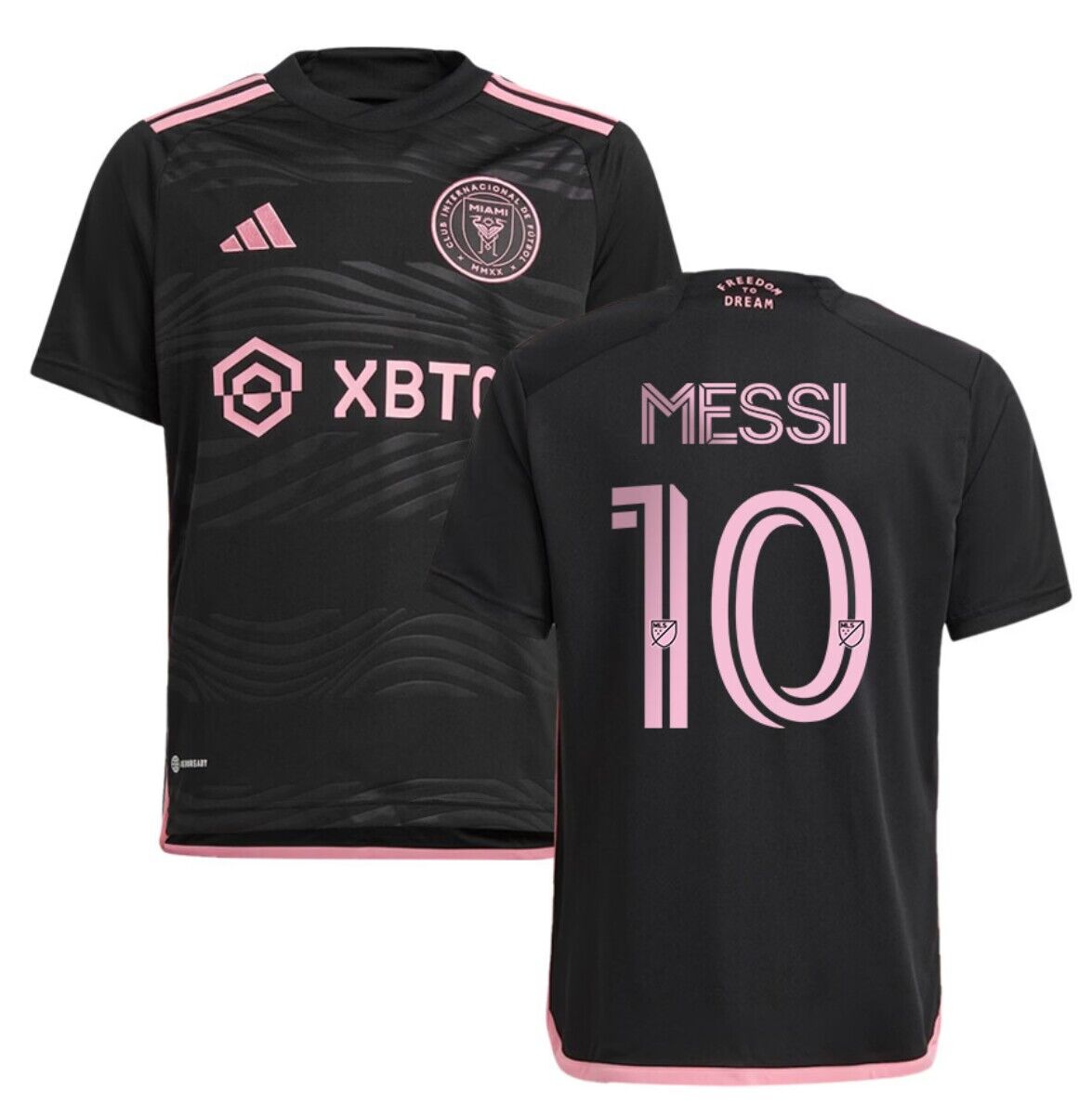 Men's Inter Miami CF #10 Lionel Messi Black Soccer Jersey