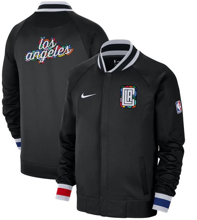 Men's Los Angeles Clippers Black 2022 23 City Edition Full-Zip Jacket