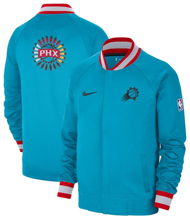 Men's Phoenix Suns Turquoise 2022 23 City Edition Full-Zip Jacket