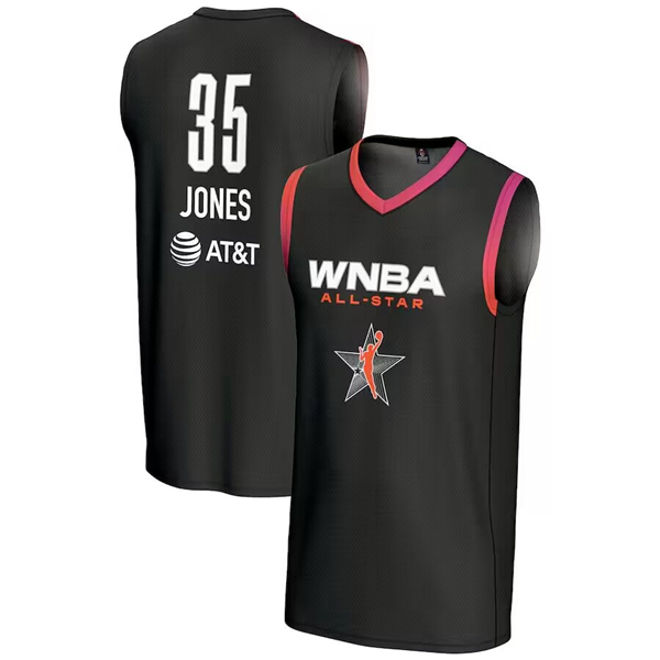 Men's All-Star Active Player Custom Black 2024 Stitched Jersey