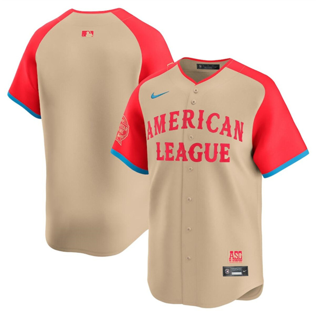 Youth American League Blank Cream 2024 All-Star Limited Stitched Baseball Jersey