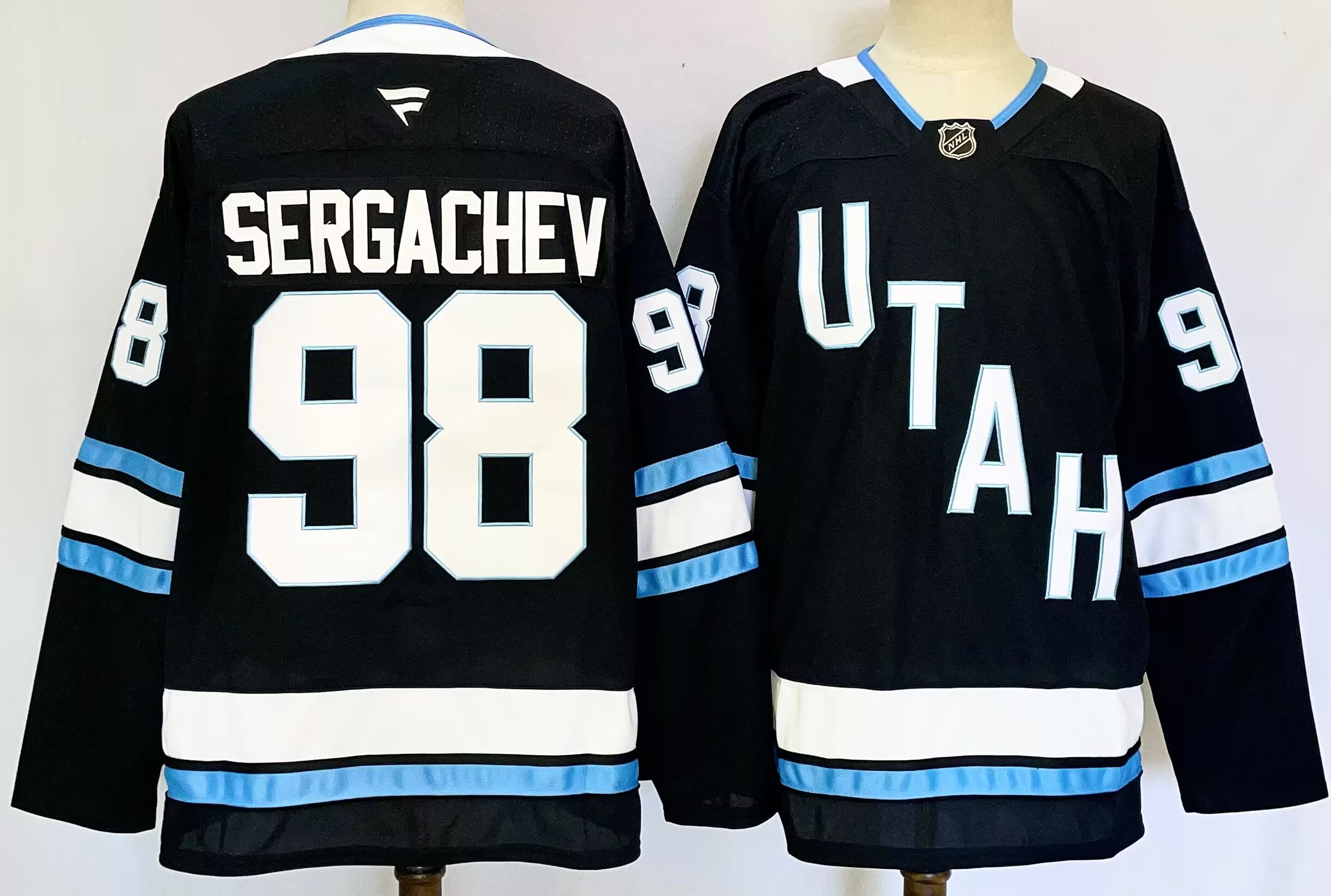 Men's Utah Hockey Club #98 Mikhail Sergachev Navy 2024-25 Stitched Jersey