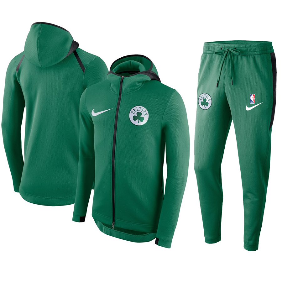 Men's Boston Celtics Green Warmup Hoodiesuit