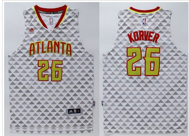 Atlanta Hawks #26 Kyle Korver White Swingman Stitched NBA Jersey