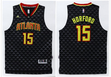 Atlanta Hawks #15 Al Horford Black Swingman Stitched NBA Jersey