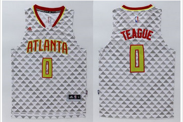 Atlanta Hawks #0 Jeff Teague White Swingman Stitched NBA Jersey