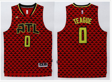 Atlanta Hawks #0 Jeff Teague Red Swingman Stitched NBA Jersey