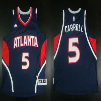 Revolution 30 Atlanta Hawks #5 DeMarre Carroll Blue Stitched NBA Jersey