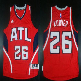 Revolution 30 Atlanta Hawks #26 Kyle Korver Red Stitched NBA Jersey