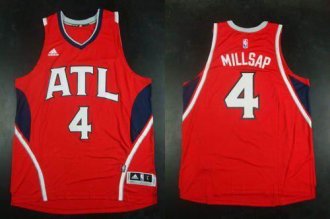 Revolution 30 Atlanta Hawks #4 Paul Millsap Red Stitched NBA Jersey