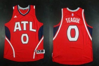 Revolution 30 Atlanta Hawks #0 Jeff Teague Red Stitched NBA Jersey