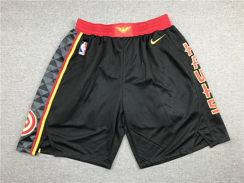 Hawks Black Nike Swingman Shorts