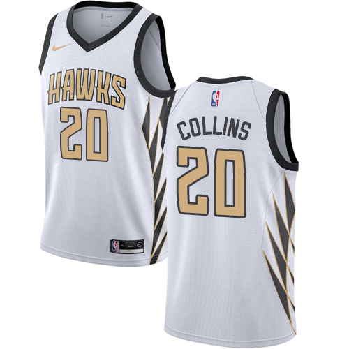 Nike Hawks #20 John Collins White NBA Swingman City Edition 2018 19 Jersey