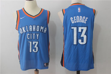 Thunder 13 Paul George Blue Nike Jersey