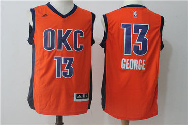 Thunder 13 Paul George Orange Swingman Jersey