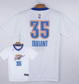 Oklahoma City Thunder #35 Kevin Durant White Pride Stitched NBA Jersey