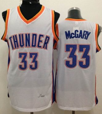 Revolution 30 Oklahoma City Thunder #33 Mitch McGary White Stitched NBA Jersey