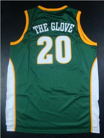 Oklahoma City Thunder Mitchell And Ness #20 Gary Payton Green The Glove Stitched NBA Jersey