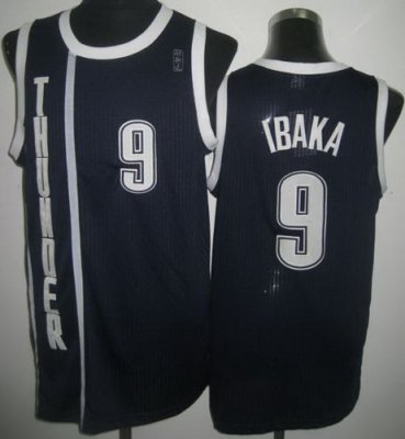 Oklahoma City Thunder 9 Serge Ibaka Blue Revolution 30 NBA Jerseys