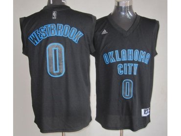 nba oklahoma city thunder #0 westbrook black jerseys