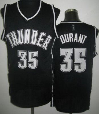 Oklahoma City Thunder #35 Kevin Durant Black Revolution 30 NBA Jerseys