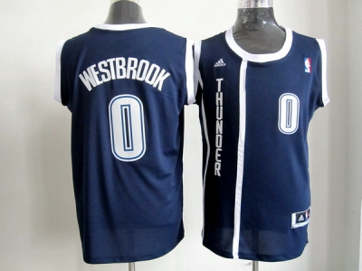 nba oklahoma city thunder #0 westbrook blue jerseys(revolution 30 swingman)