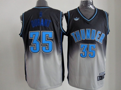 nba oklahoma city thunder #35 durant black-gery jerseys