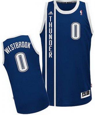 Oklahoma City Thunder #0 Russell Westbrook Blue Revolution 30 Swingman NBA Jerseys