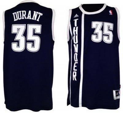 Oklahoma City Thunder 35 Kevin Durant Blue Revolution 30 Swingman NBA Jerseys