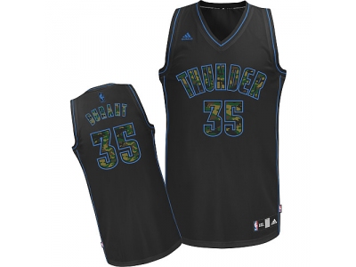 nba oklahoma city thunder #35 durant black(camo fashion swingman)