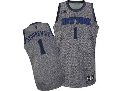 nba new york knicks #1 stoudemire grey(static fashion swingman)