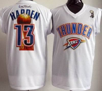 nba oklahoma city thunder #13 harden white(champions)