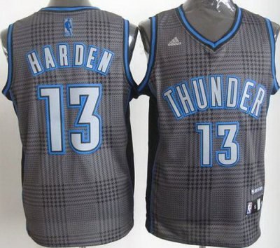 Oklahoma City Thunder #13 James Harden Black Rhythm Fashion Jersey