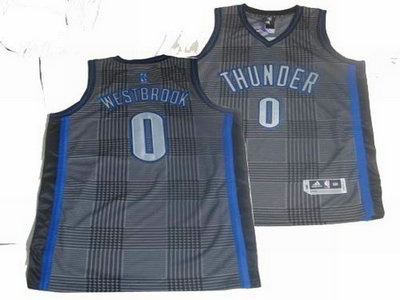 Oklahoma City Thunder 0 Russell Westbrook Rhythm Fashion Swingman Jersey