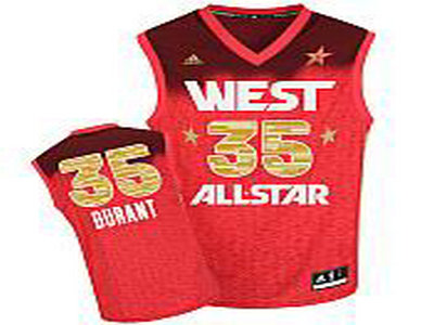 Oklahoma City Thunder 35 Kevin Durant All-Star 2012 Western red jerseys