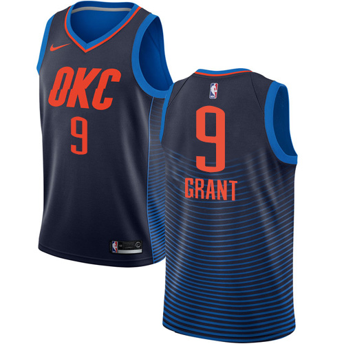 Nike Thunder #9 Jerami Grant Navy Blue NBA Swingman Statement Edition Jersey