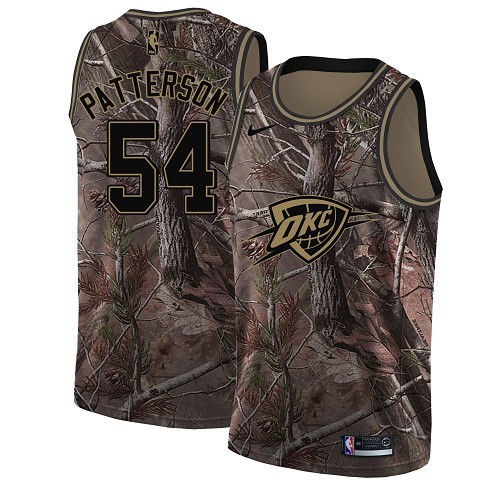 Nike Thunder #54 Patrick Patterson Camo NBA Swingman Realtree Collection Jersey