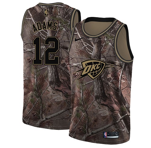 Nike Thunder #12 Steven Adams Camo NBA Swingman Realtree Collection Jersey