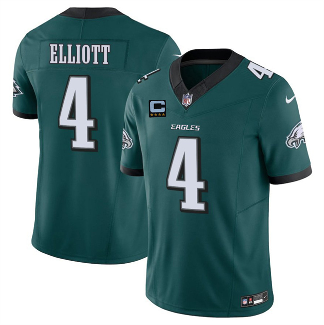 Men's Philadelphia Eagles #4 Jake Elliott Green 2025 F.U.S.E. With 4-Star C Patch Vapor Untouchable Limited Stitched Football Jersey Men's Philadelphia Eagles #4 Jake Elliott Green 2025 F.U.S.E. With 4-Star C Patch Vapor Untouchable Limited Stitched Football Jersey
