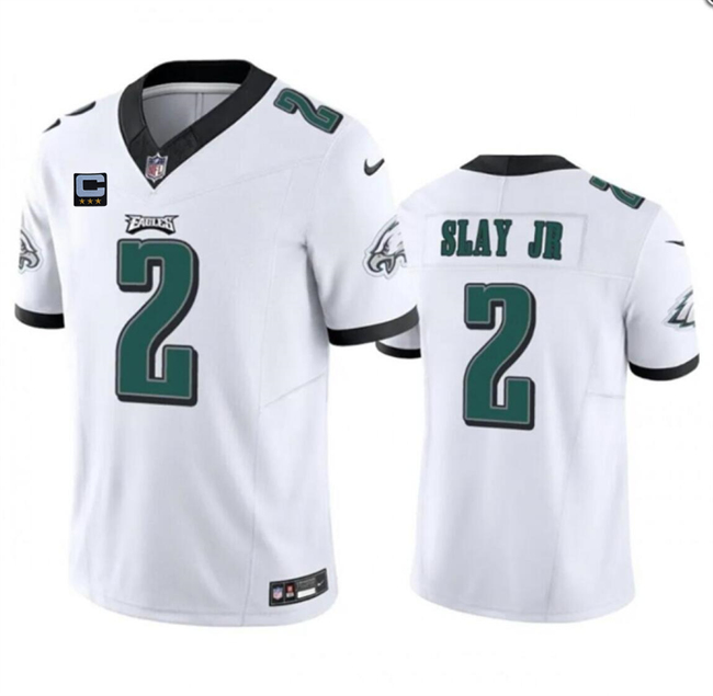 Men's Philadelphia Eagles #2 Darius Slay JR White F.U.S.E With 3-Star C Patch Vapor Untouchable Limited Stitched Football Jersey Men's Philadelphia Eagles #2 Darius Slay JR White F.U.S.E With 3-Star C Patch Vapor Untouchable Limited Stitched Football Jersey