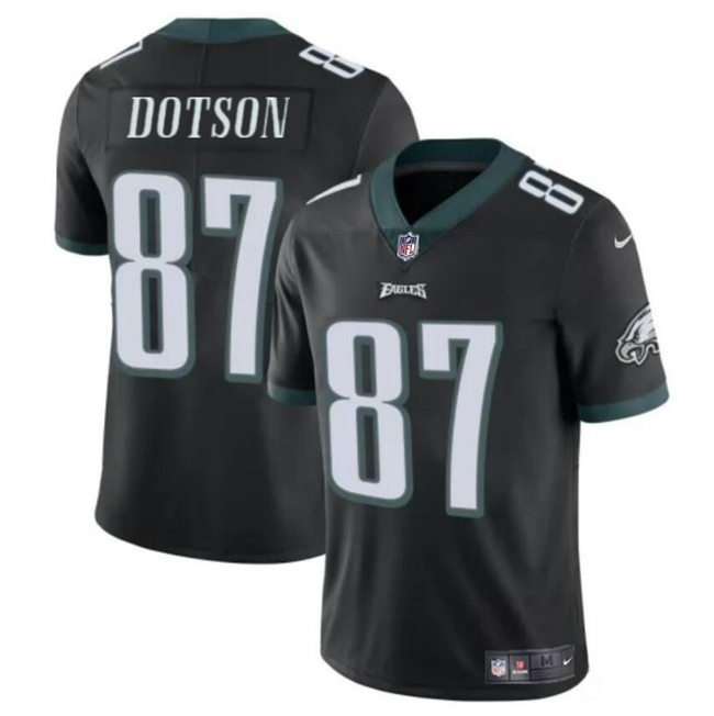 Men's Philadelphia Eagles #87 Jahan Dotson Black Vapor Untouchable Limited Stitched Football Jersey Men's Philadelphia Eagles #87 Jahan Dotson Black Vapor Untouchable Limited Stitched Football Jersey