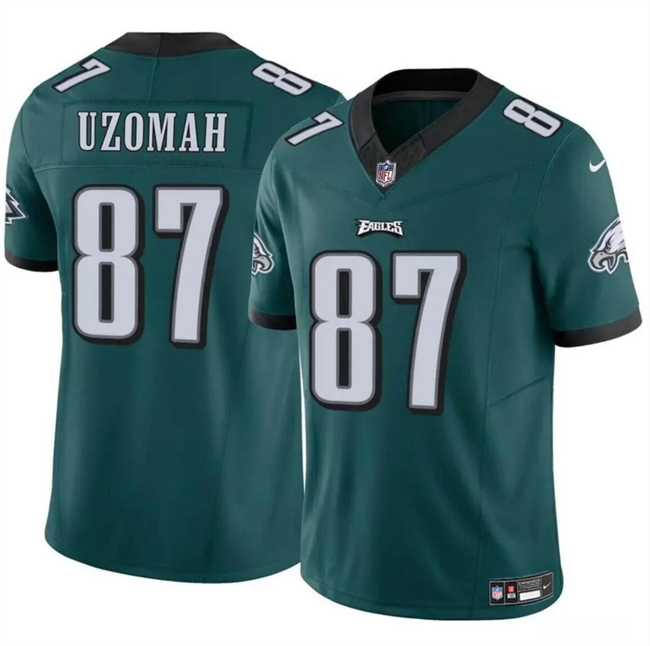 Men's Philadelphia Eagles #87 C.J. Uzomah Green 2023 F.U.S.E Vapor Untouchable Limited Stitched Football Jersey Men's Philadelphia Eagles #87 C.J. Uzomah Green 2023 F.U.S.E Vapor Untouchable Limited Stitched Football Jersey