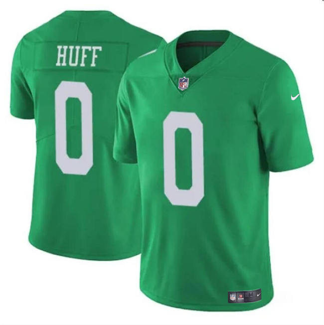 Men's Philadelphia Eagles #0 Bryce Huff Green Vapor Untouchable Throwback Limited Stitched Football Jersey