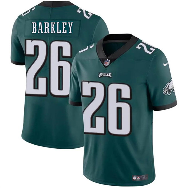 Men's Philadelphia Eagles #26 Saquon Barkley Green Vapor Untouchable Limited Stitched Football Stitched Jersey Men's Philadelphia Eagles #26 Saquon Barkley Green Vapor Untouchable Limited Stitched Football Stitched Jersey