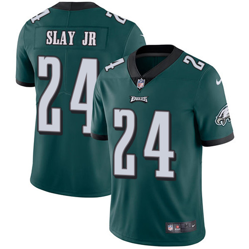 Nike Eagles #24 Darius Slay Jr Green Team Color Men's Stitched NFL Vapor Untouchable Limited Jersey Nike Eagles #24 Darius Slay Jr Green Team Color Men's Stitched NFL Vapor Untouchable Limited Jersey